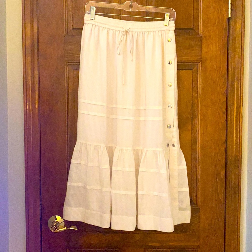 Coach Midi Tiered Skirt